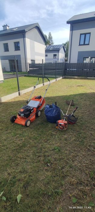 Wycinka drzew, koszenie trawy.Lomianki.Warszawa (działki, ogrody, tra