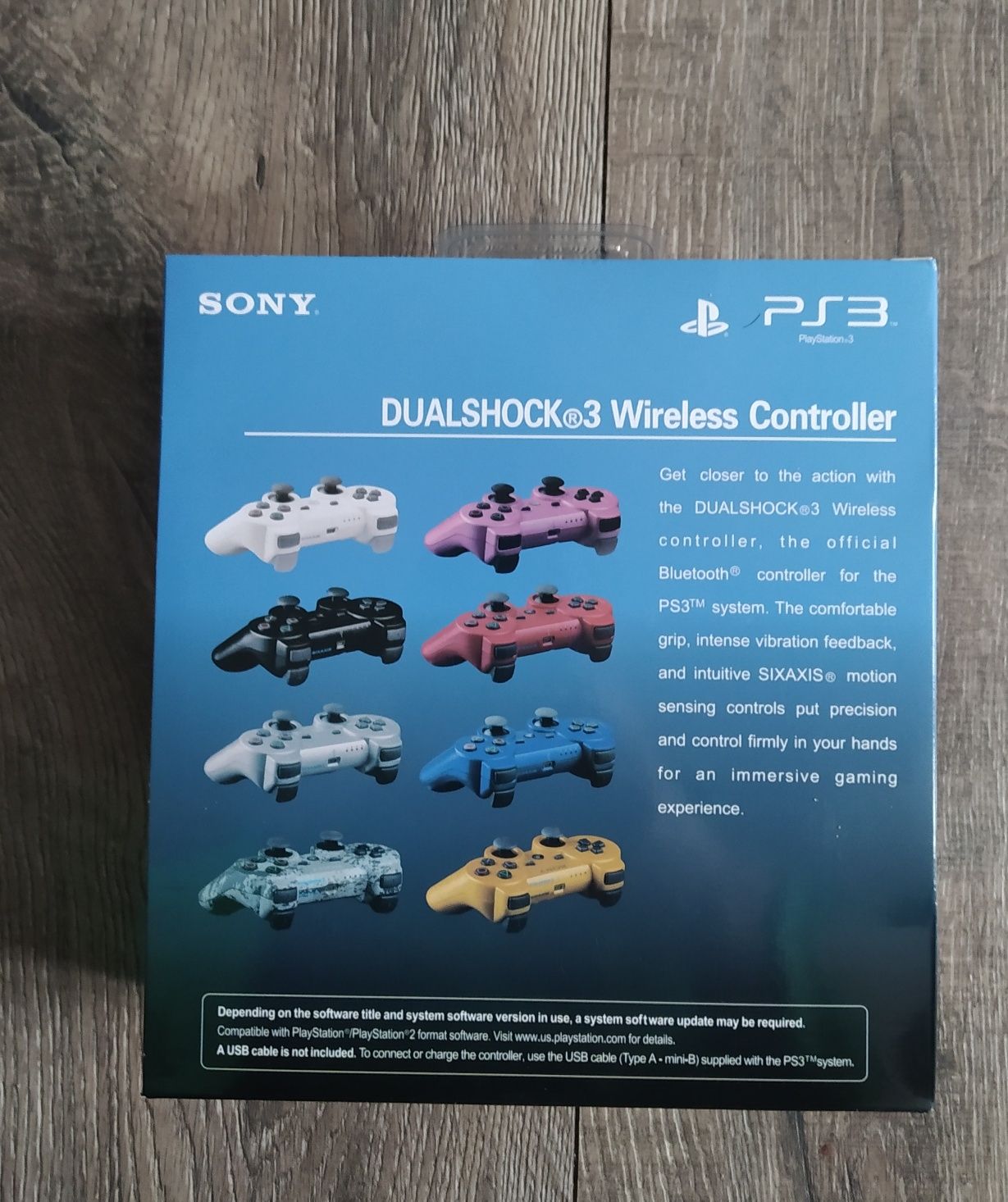 Pad PS3 Sony Biały Bezprzewodowy Nowy Wysyłka