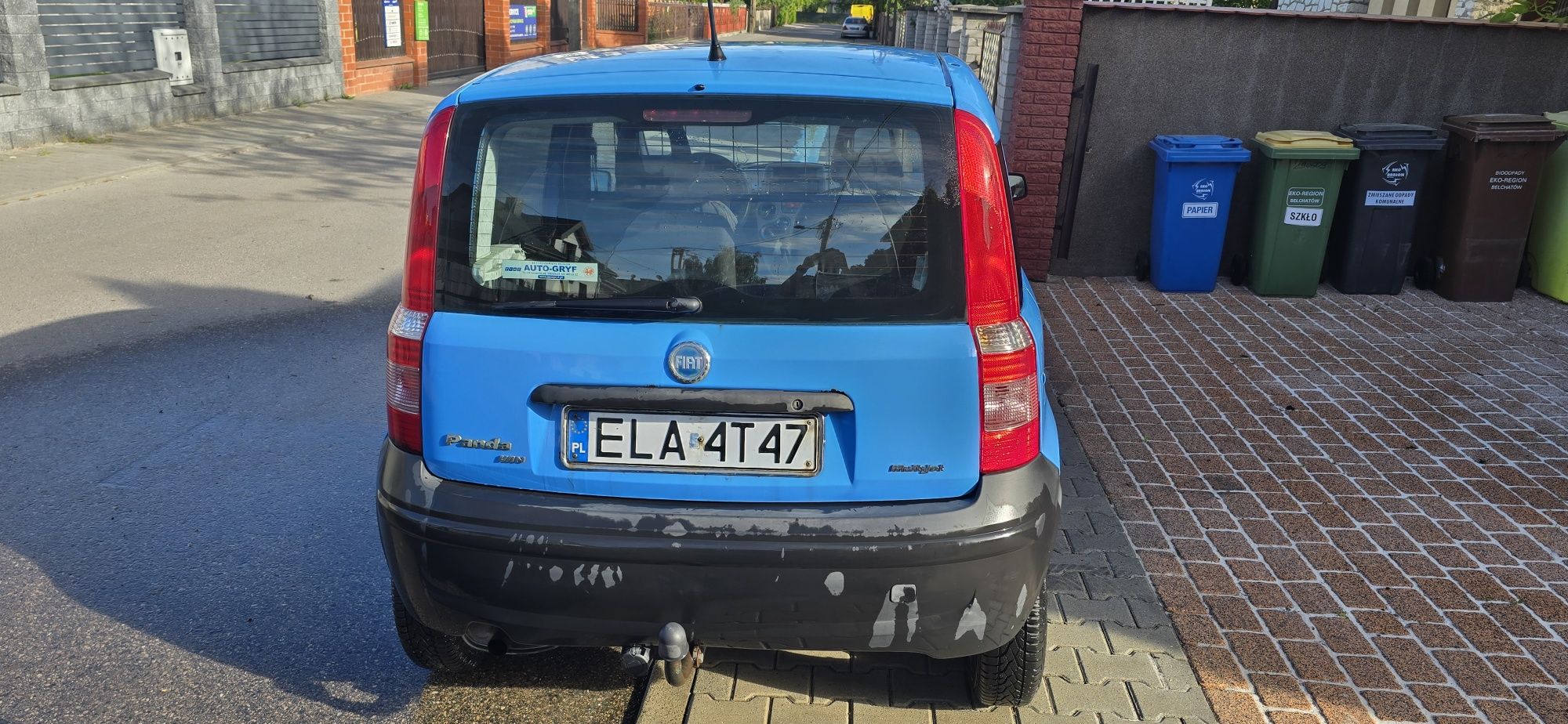 Fiat panda 2005 van vat1 1.3 diesel multijet hak klima wspomaganie