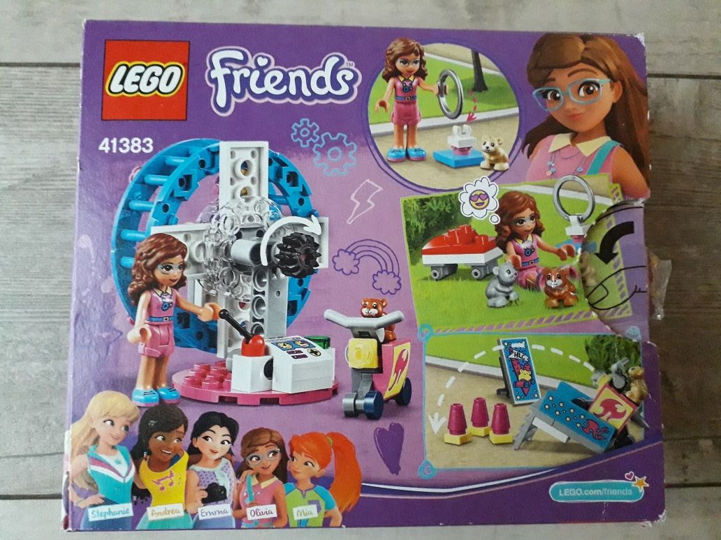 Lego friends 41383 plac zabaw dla chomika + instrukcja + pudełko