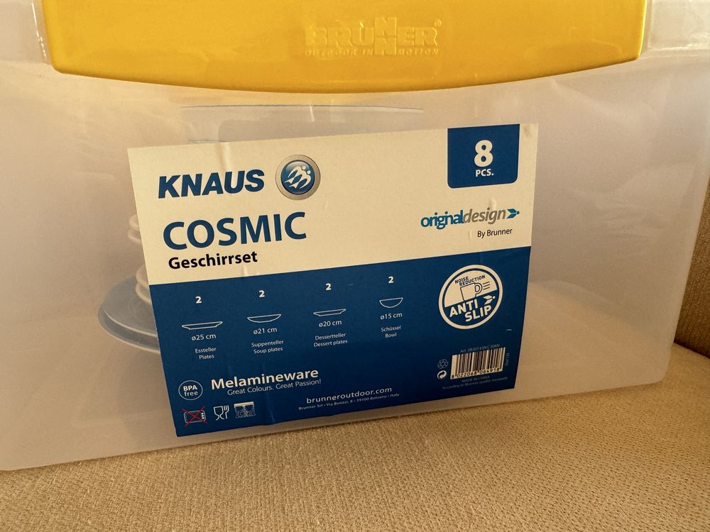 Zestaw naczyń na kemping - kamper marki Knaus