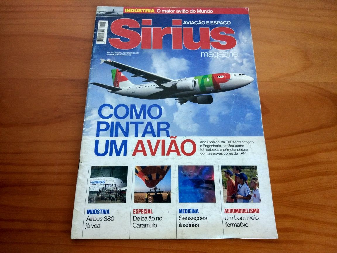 Revistas de Aviação - Sirius Magazine (60 unidades - de 2005 a 2014)