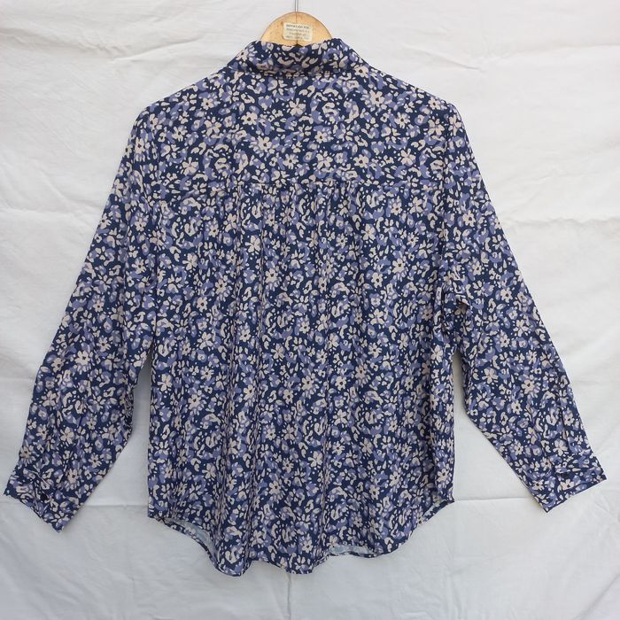 Camisa unisexo floral azul Tam. 40/42
