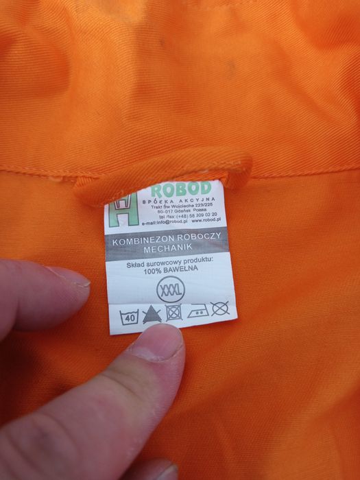 #802 Duży nowy kombinezon męski roboczy Scotchlite