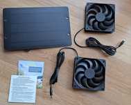 Wentylator solarny zasilany energią słoneczną.