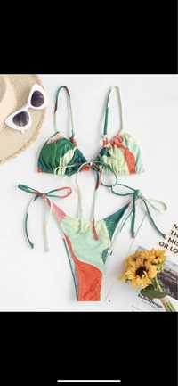 Bikini Zaful colorido, tamanho S