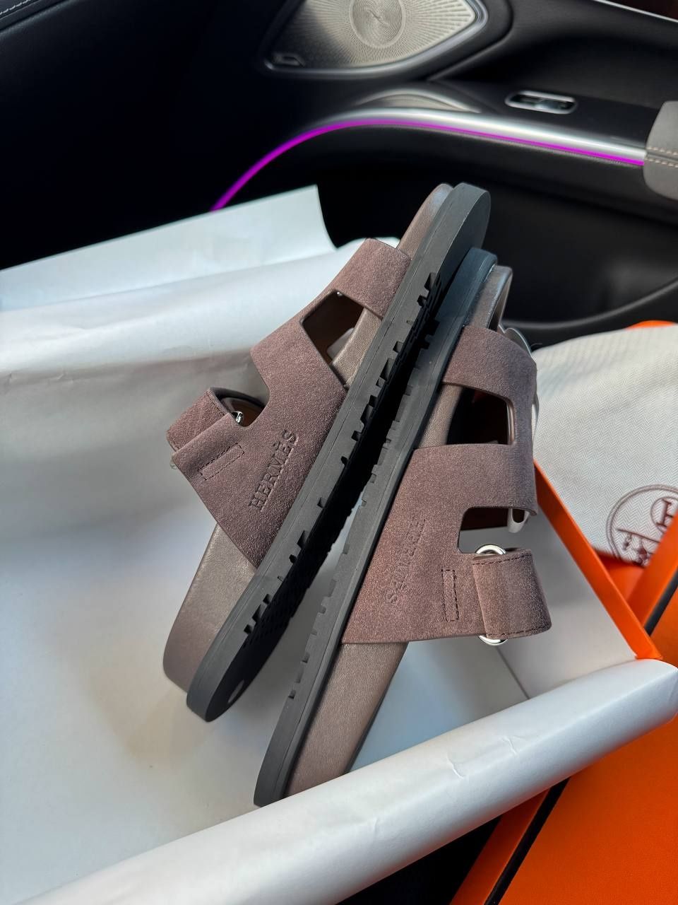 р36-41 Шльопанці Hermes Chypre Mocco Sandals