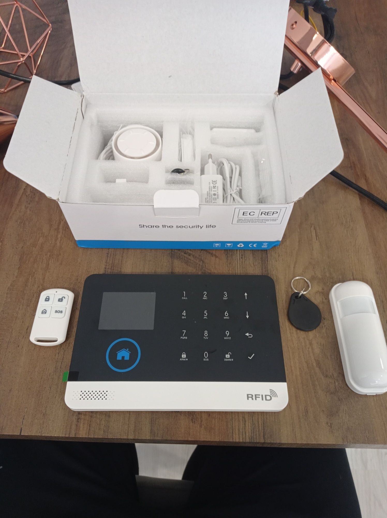 Alarmes para espaços residenciais/comerciais com wifi & GSM (novos, op
