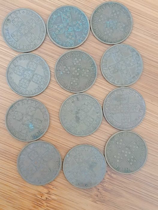 Conjunto de moedas de 50 centavos. Diversas datas (180 moedas)