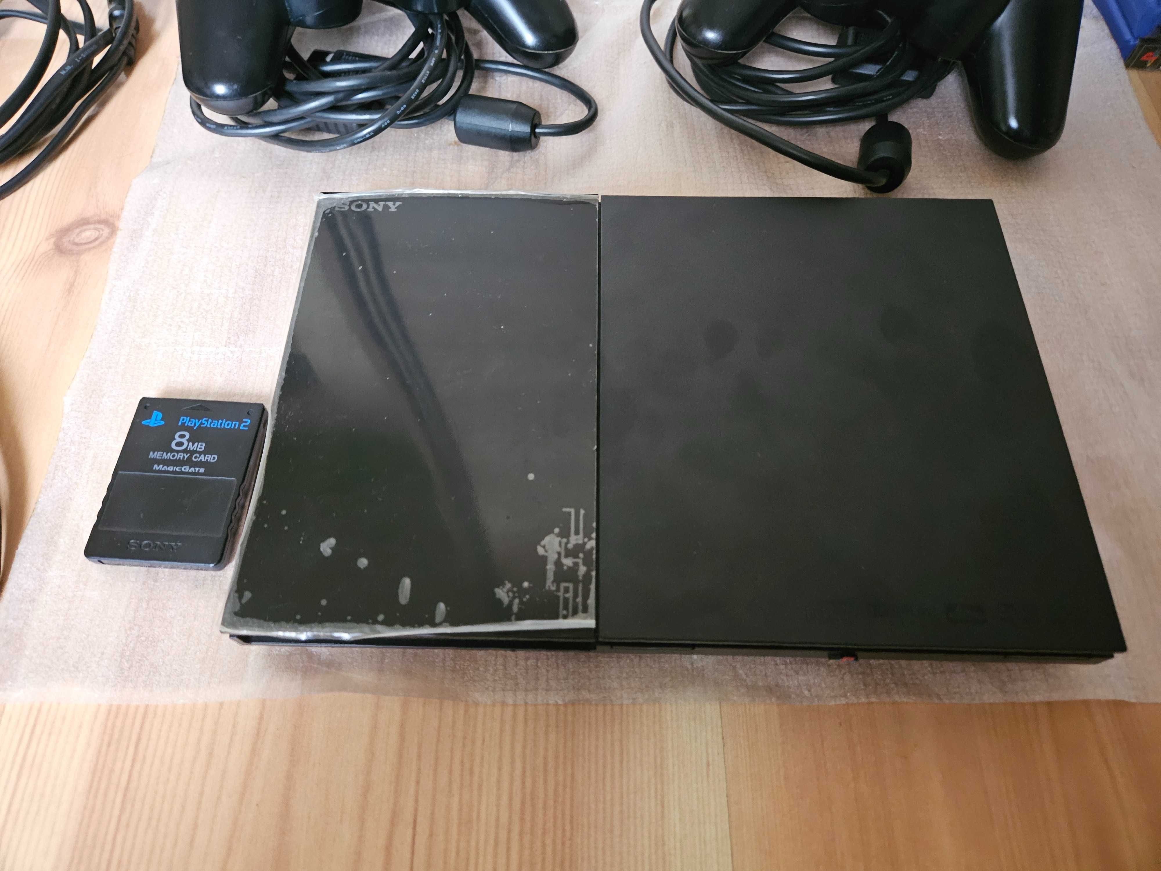 Konsola Playstation 2 SCPH-90004 - komplet + 8 gier