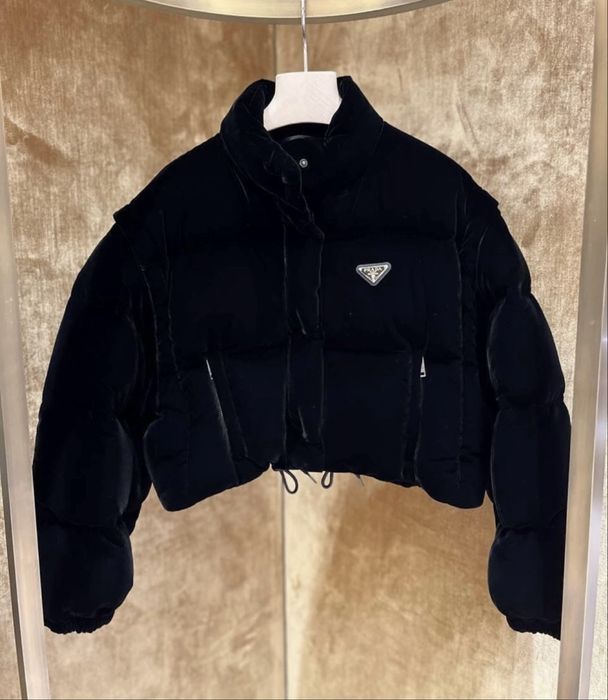 Куртка prada 38 розмер бархат 2в1