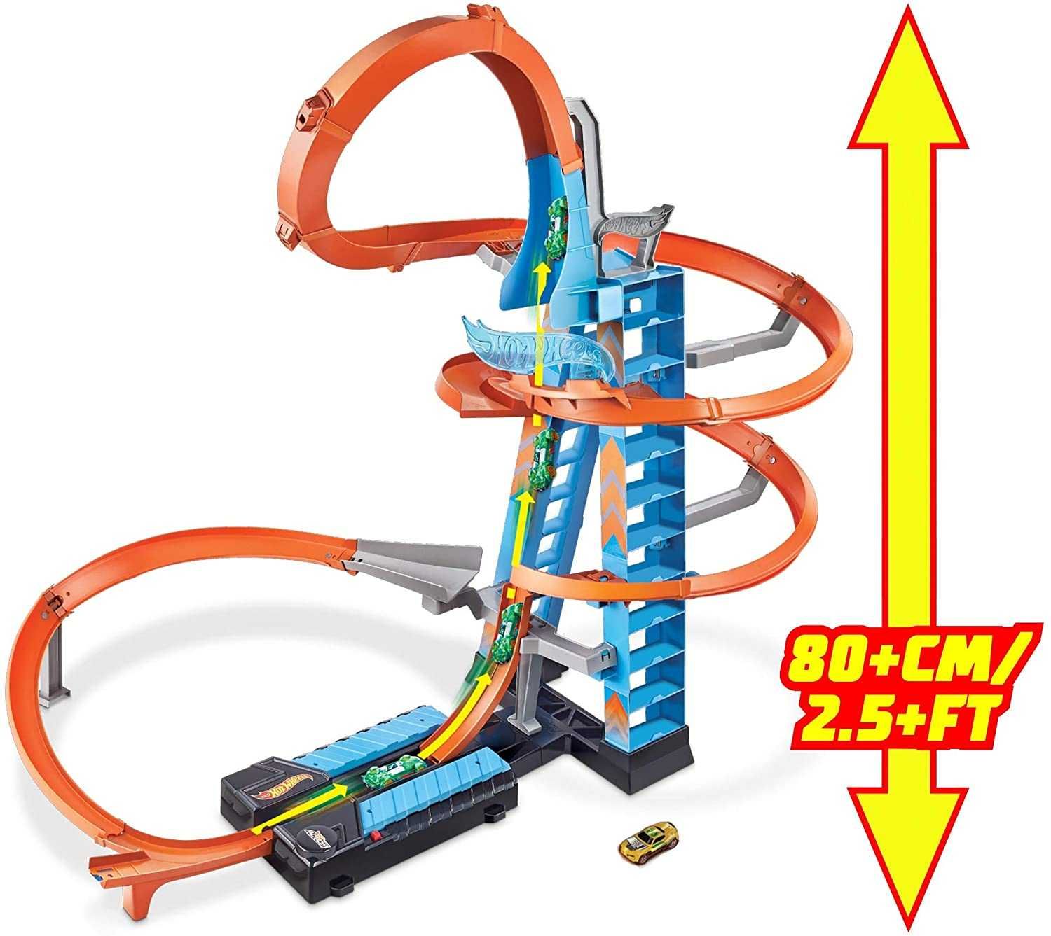 Хот Вилс Падение с Башни Hot Wheels Sky Crash Tower Track Set GWT39