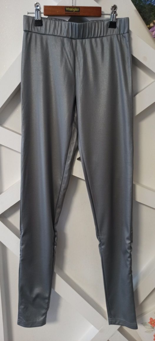 Legginsy srebrne