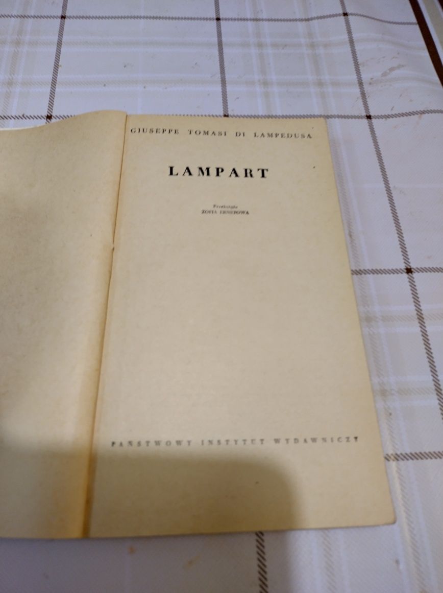 Książka: Lampart. Autor: Giuseppe Tomasi di Lampedusa.