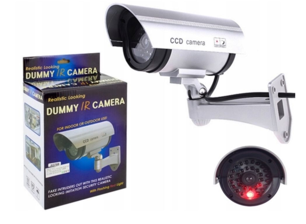 Atrapa Zewnętrzna Kamera Monitorująca Led Dummy
