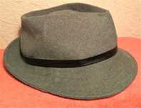 Елегантний темно-сірий капелюх Trilby Classic з натуральної вовни