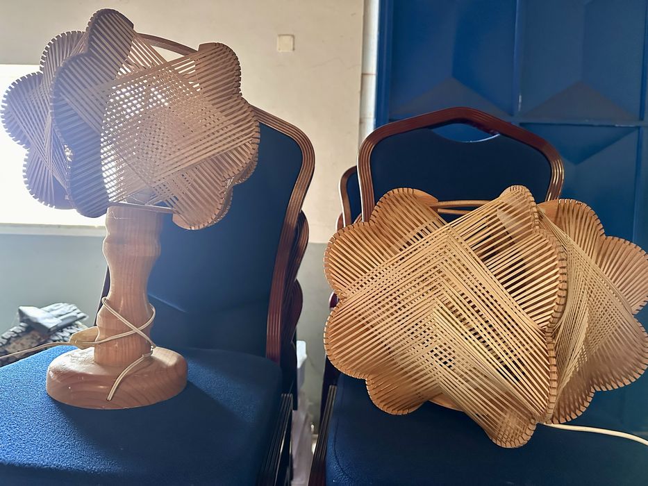 Candeeiros palhinha / Vasos