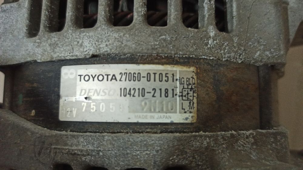 Генератор Toyota Corolla, Auris, Avensis