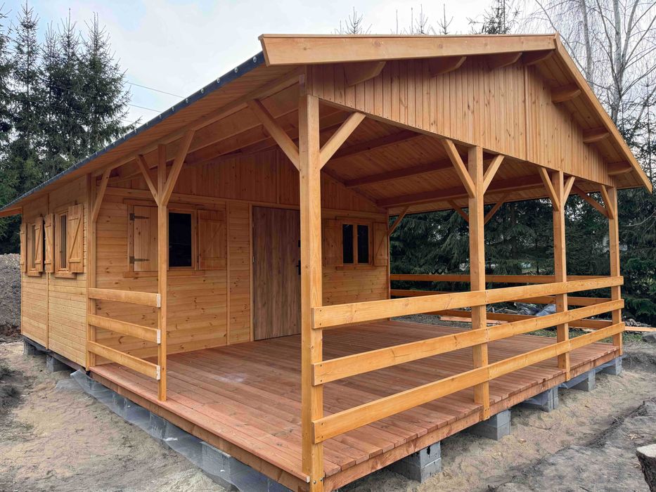 domek drewniany domki drewniane domy z drewna 22 m2 WARBIT