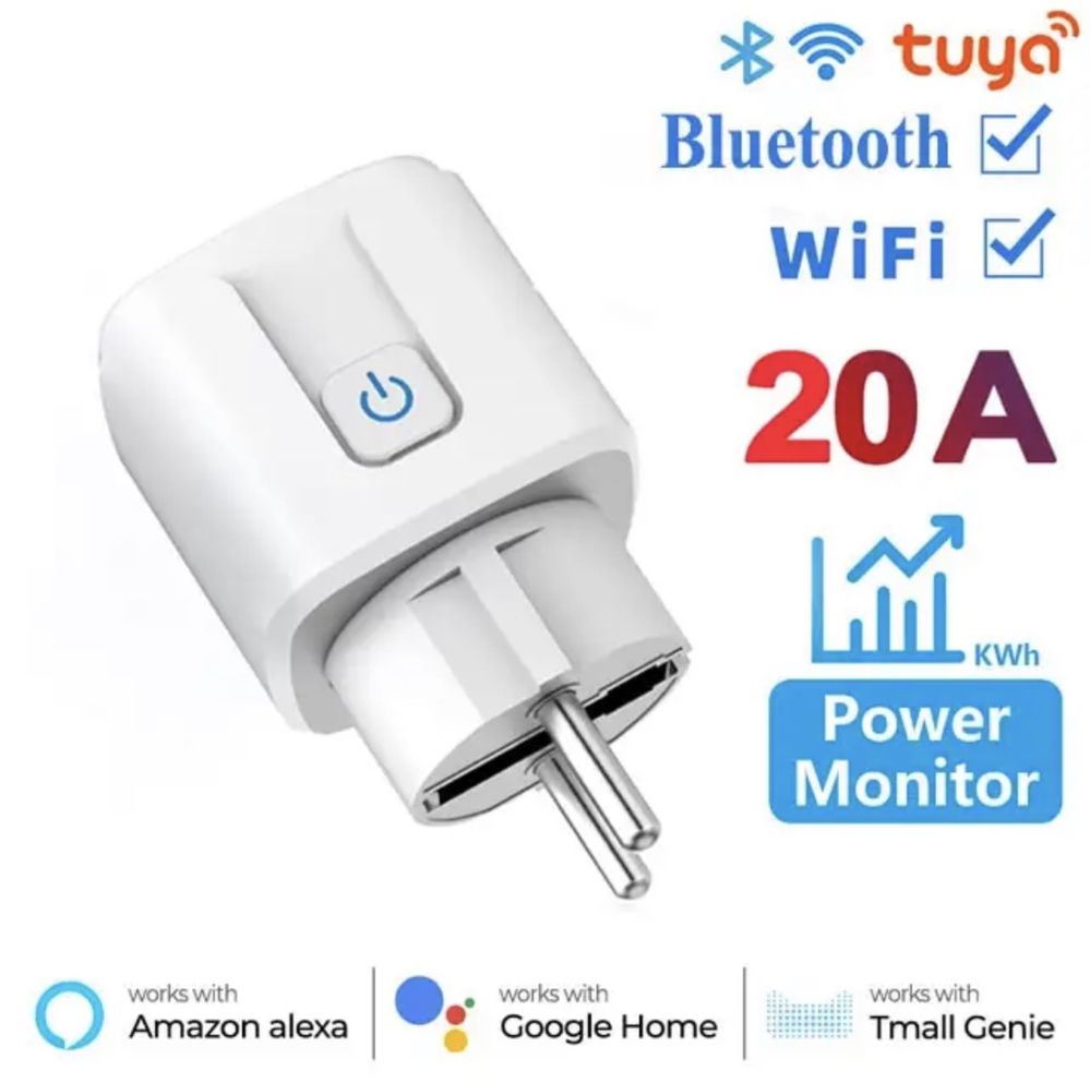 Tomada elétrica Smart monitorização Tuya