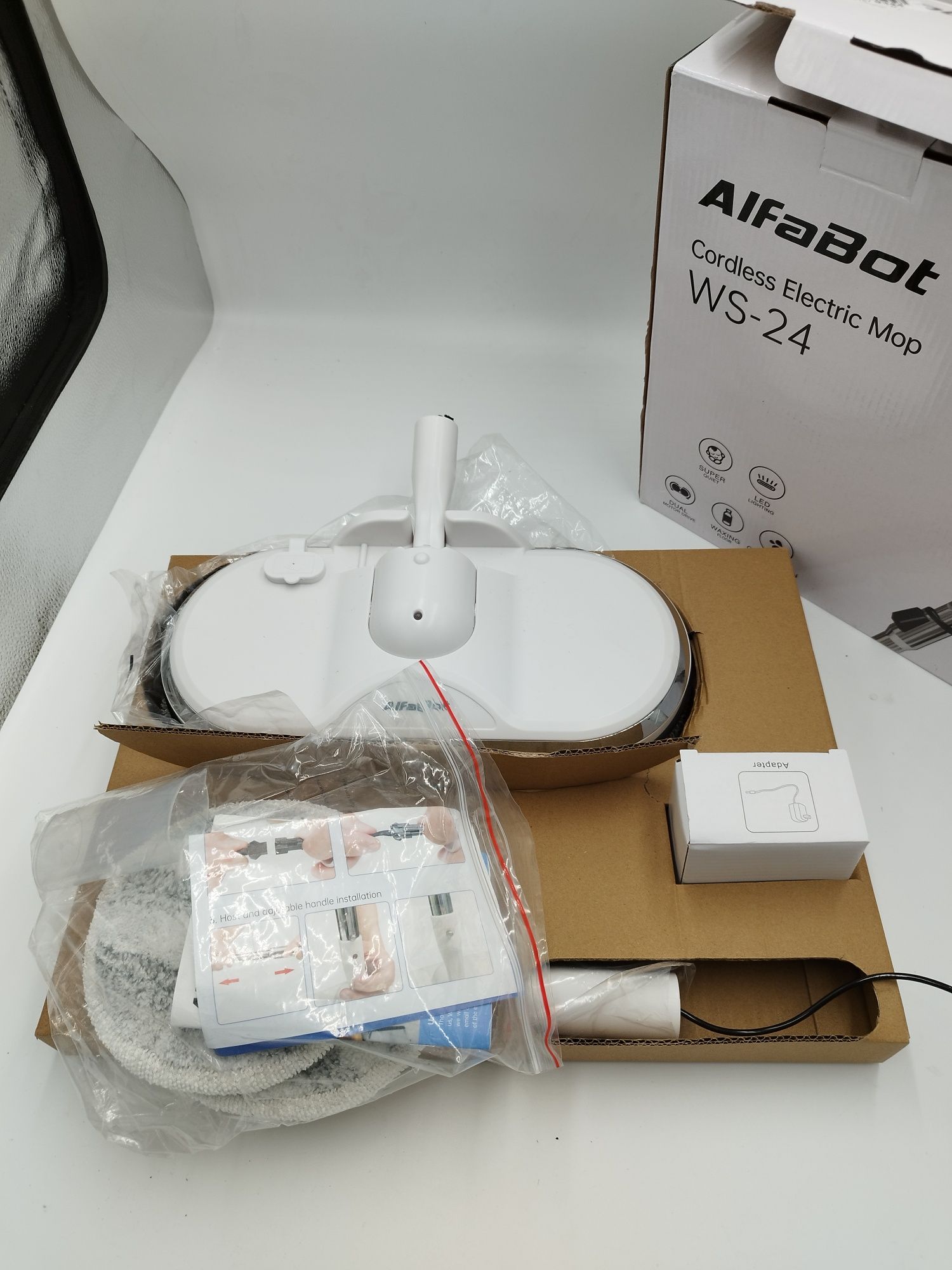 AlfaBot ws-24 mop elektryczny bezprzewodowy