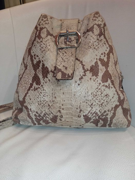 MarcCain torebka plecak Unikat skora naturalna jak nowa