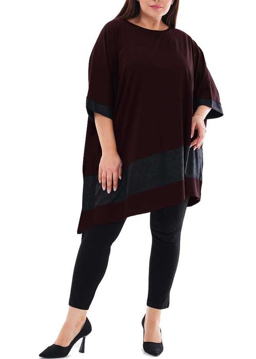 Elegancka modna tunika oversize plus size bawełna 4xl 5xl
