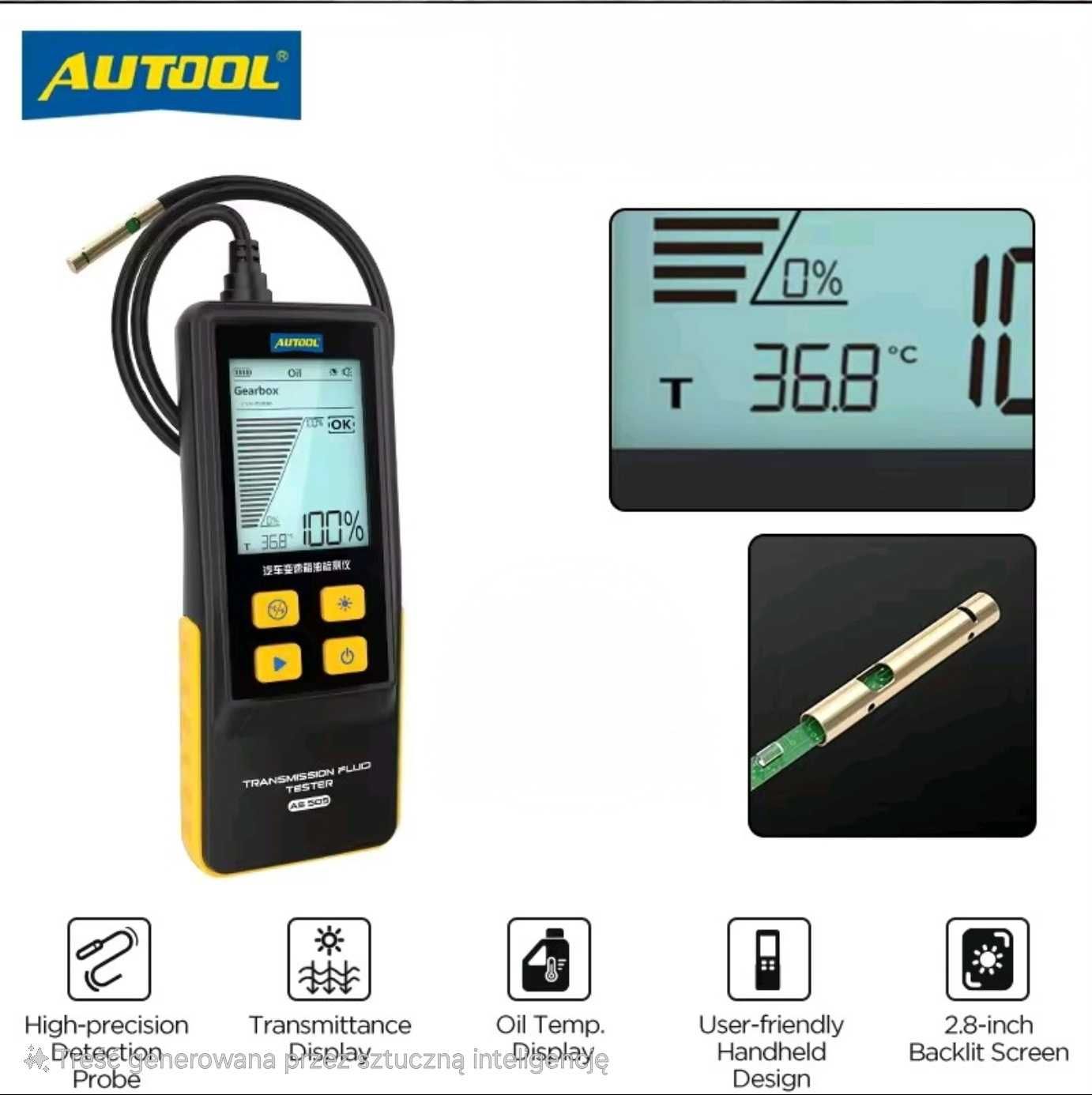 Tester cyfrowy miernik jakości oleju w skrzyni biegów AUTOMAT MANUAL