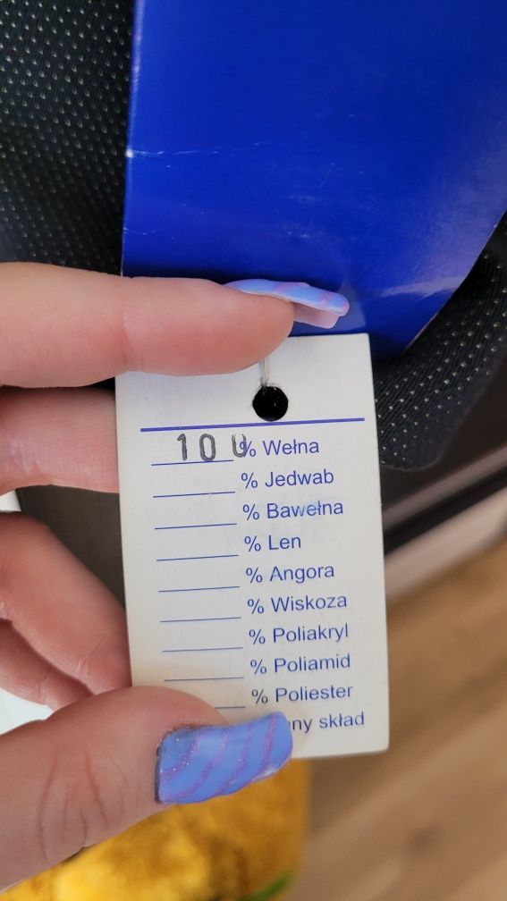 Marynarka damska w białe kropki czarna rozmiar 40 100% wełna