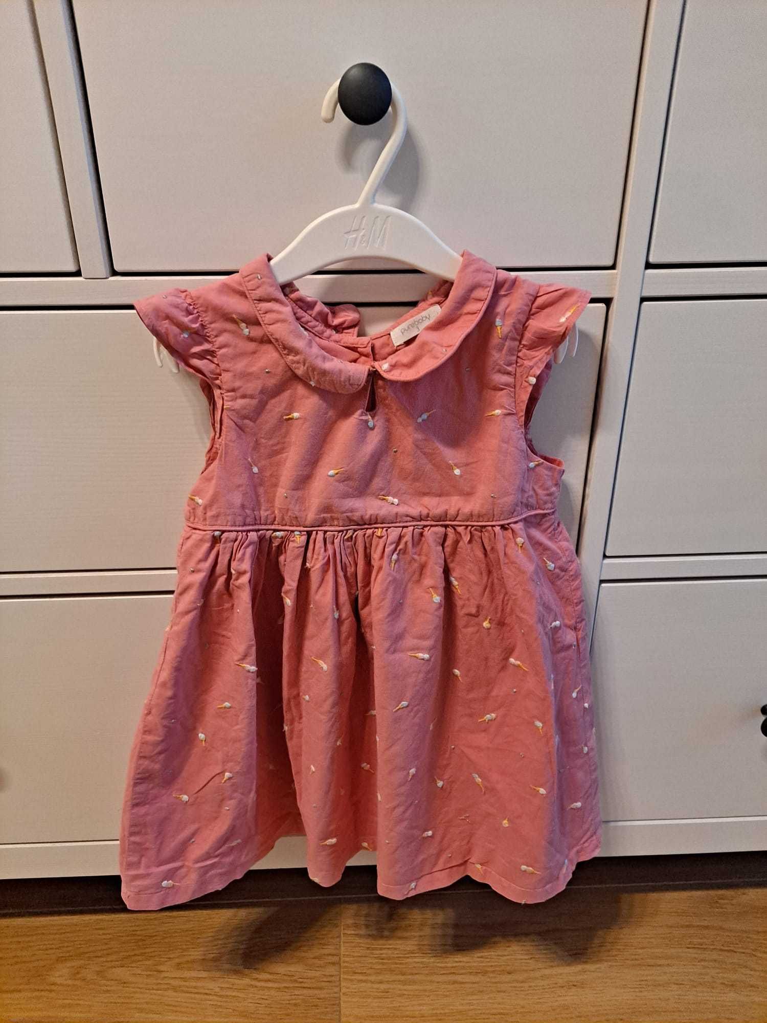 sukienka na ramiączkach purebaby dla 3 latki