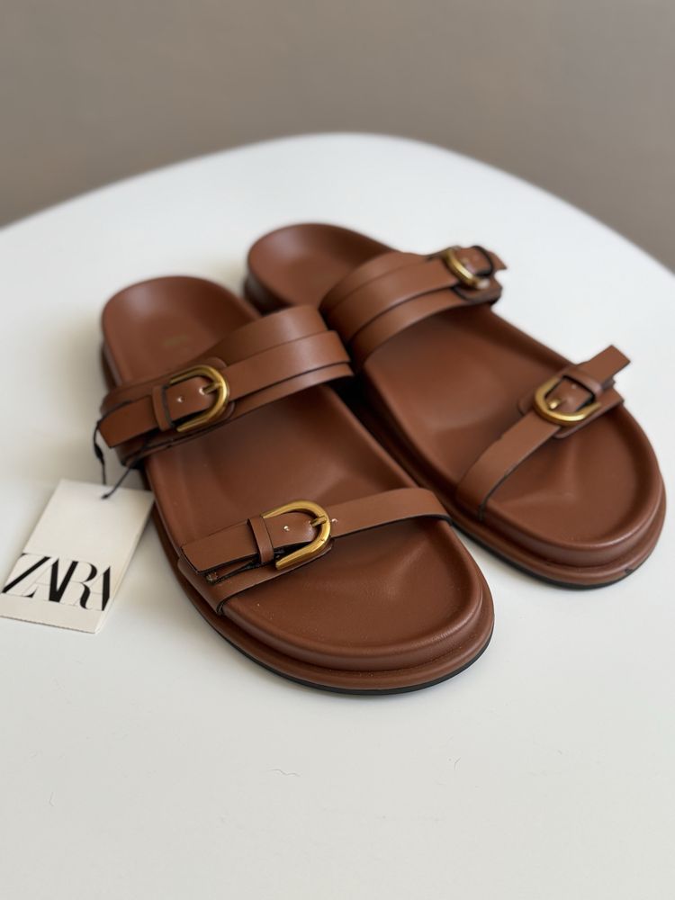 Трендові шльопанці Zara 39 розмір