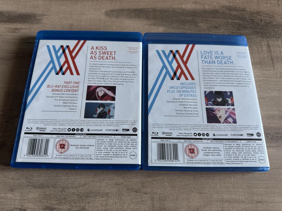 Darling in the Franxx Bluray Anime 4 płyty