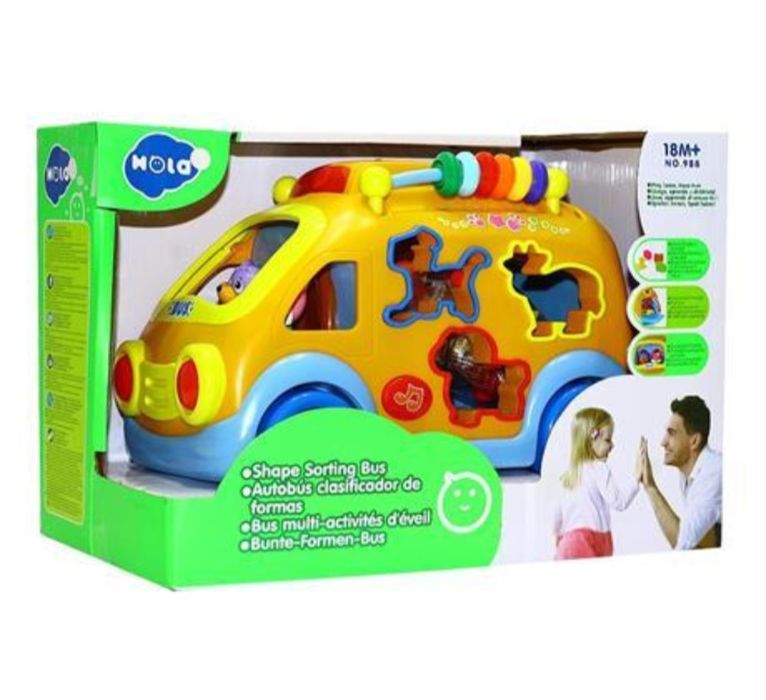 Музична іграшка Автобус-сортер