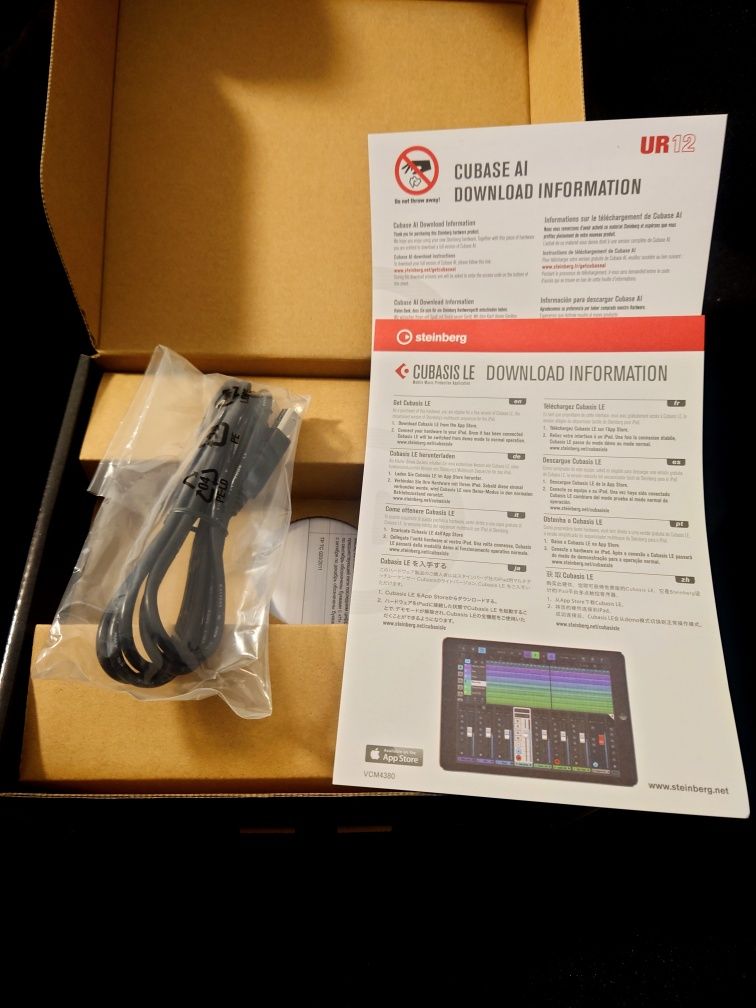 Limitowany Interface Steinberg UR12 Black + Cubase AI+LE Nowy