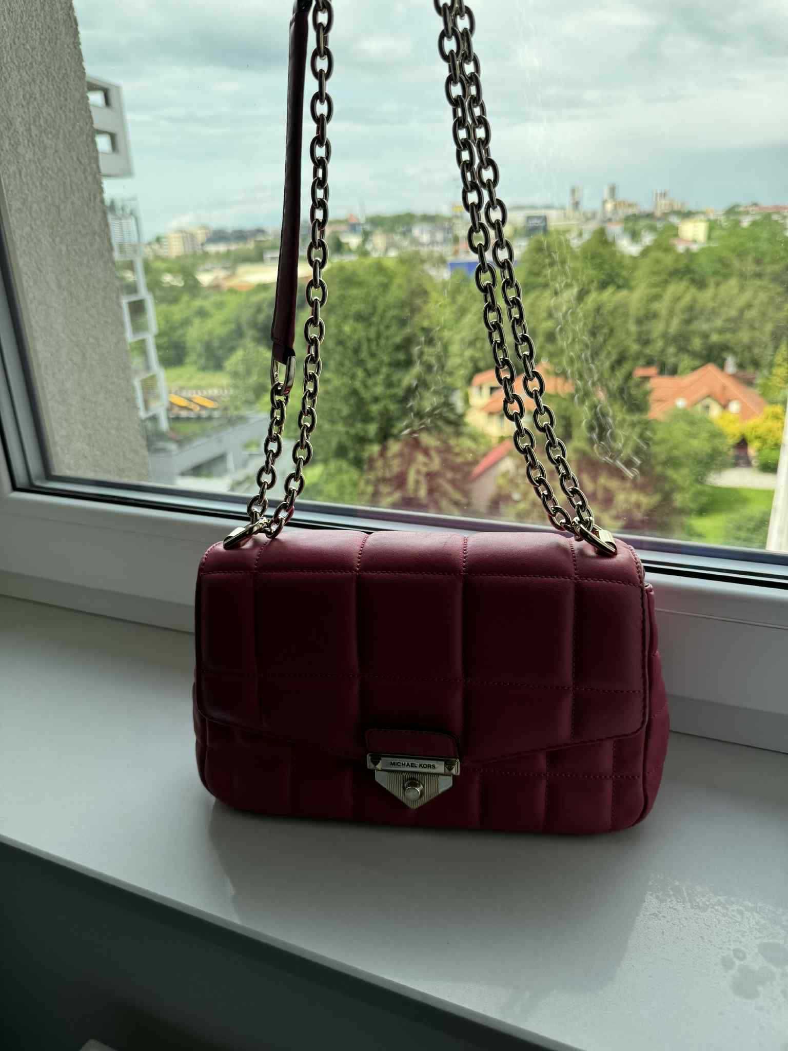 Torebka Michael KORS Skórzana listonoszka różowa
