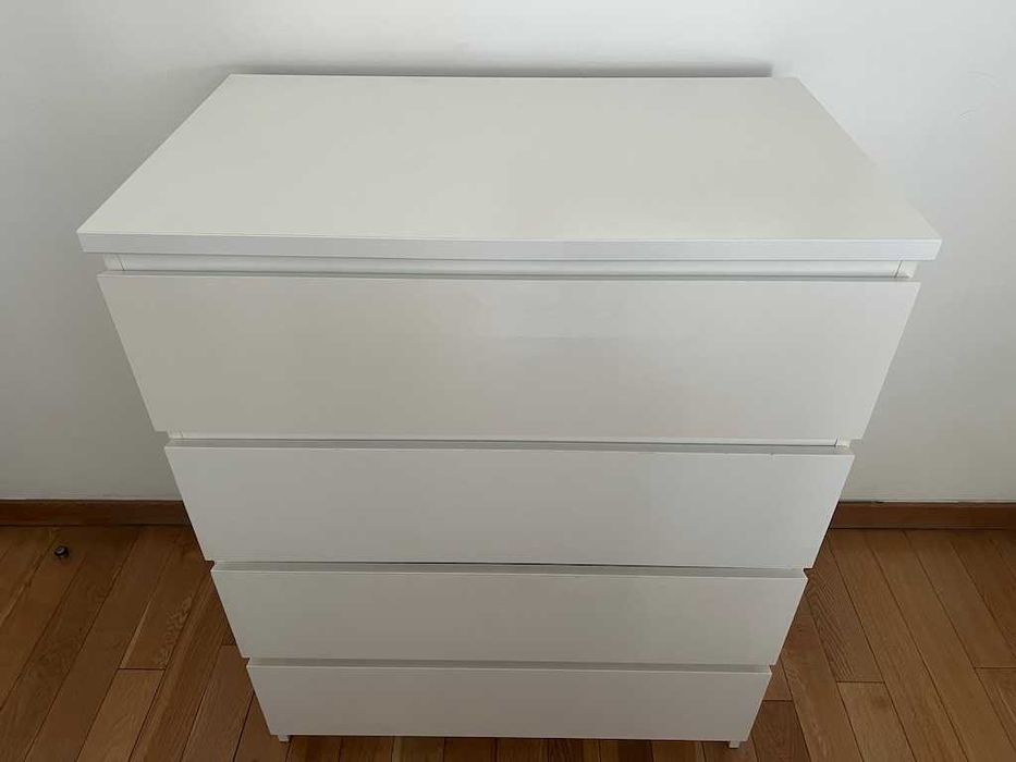 MALM Cómoda c/4 gavetas branco [80x100]