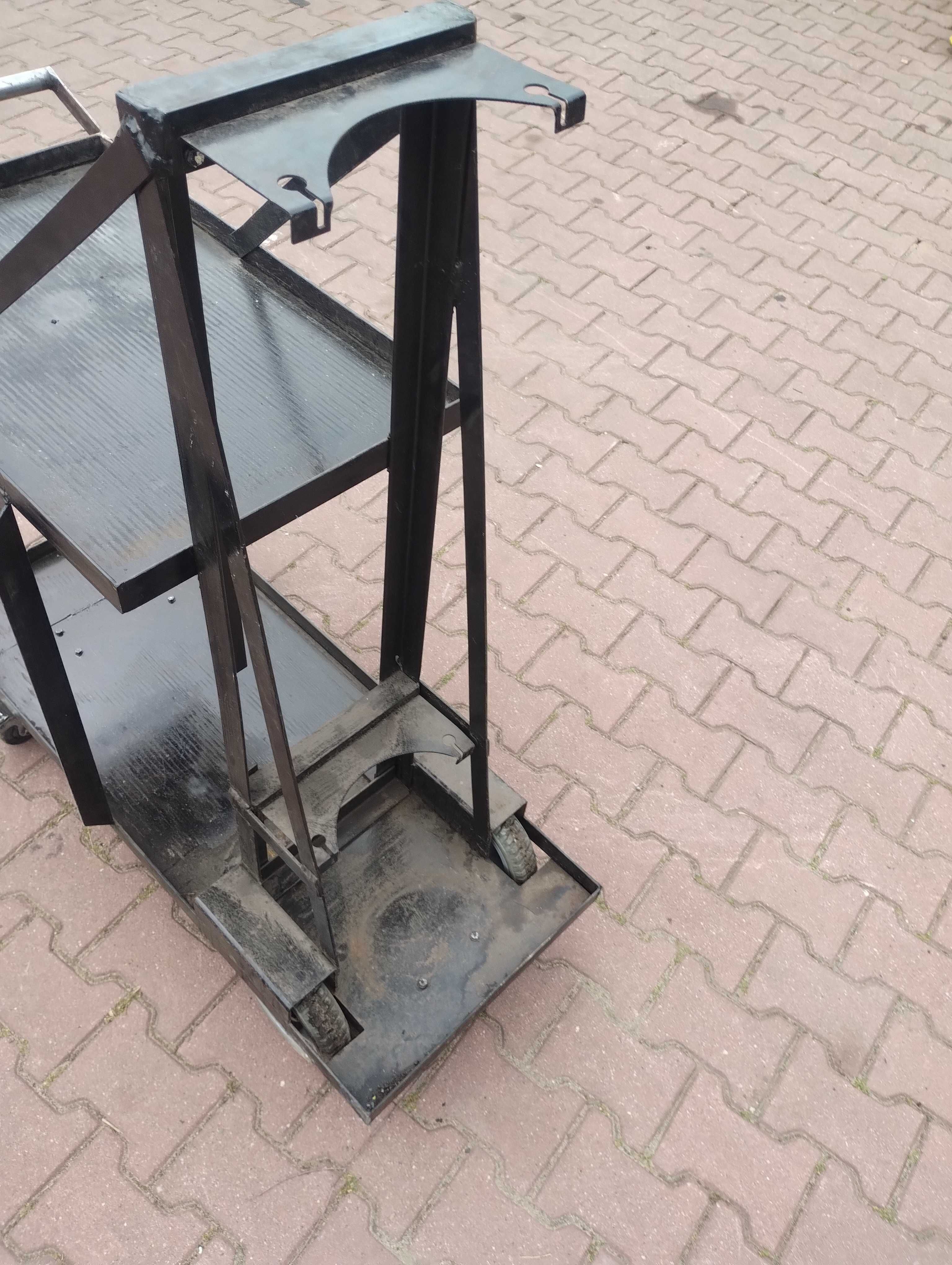 Wózek warsztatowy spawalniczy na 2 spawarki i butle 40kg