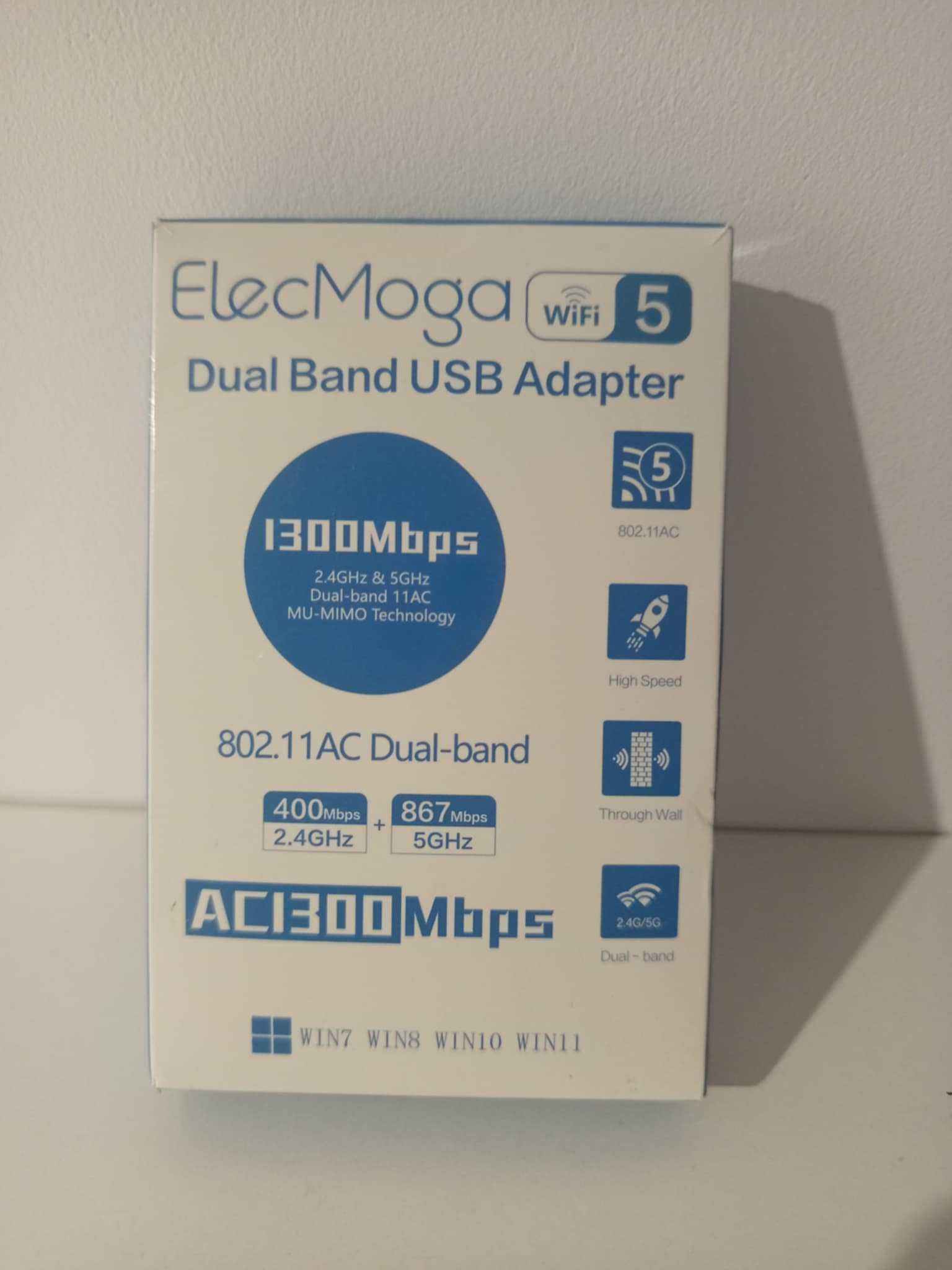 AC1300 Adapter WiFi USB z antenami 1300mbps 5GHz