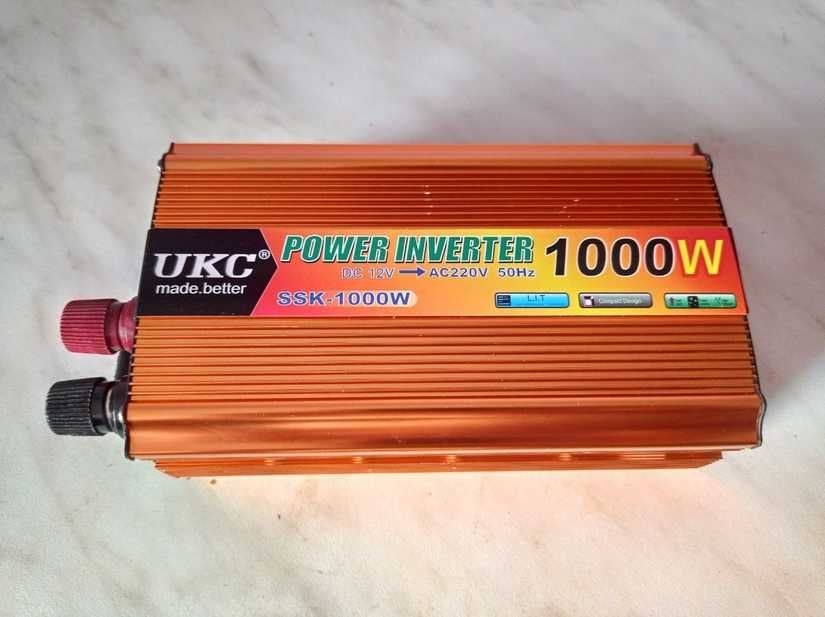 power inverter преобразователь напряжения  12V-220V мощность 1000 Ватт