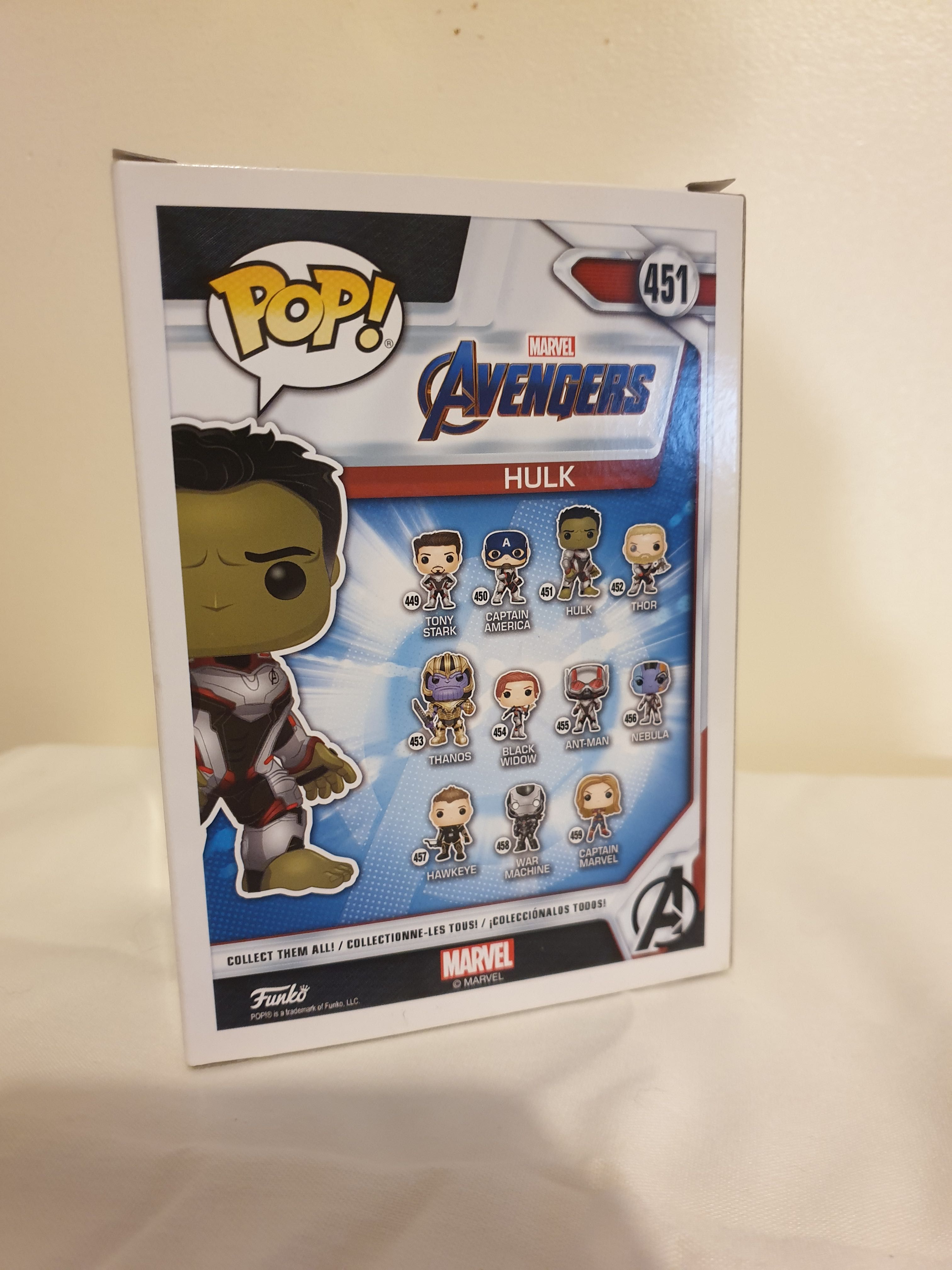 Funko pop Hulk 451 Marvel