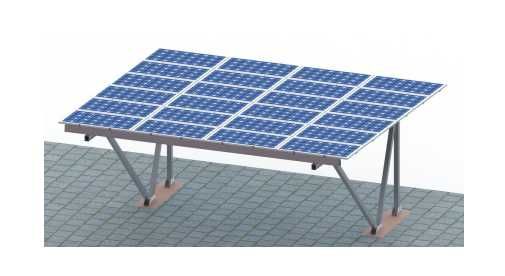 Carport aluminiowy dwustanowiskowy pod 24 moduły Fotowoltaika