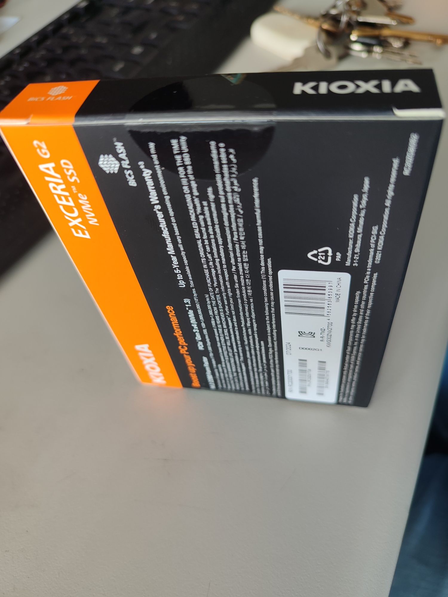 Disco SSD nvme 1 tb kioxia