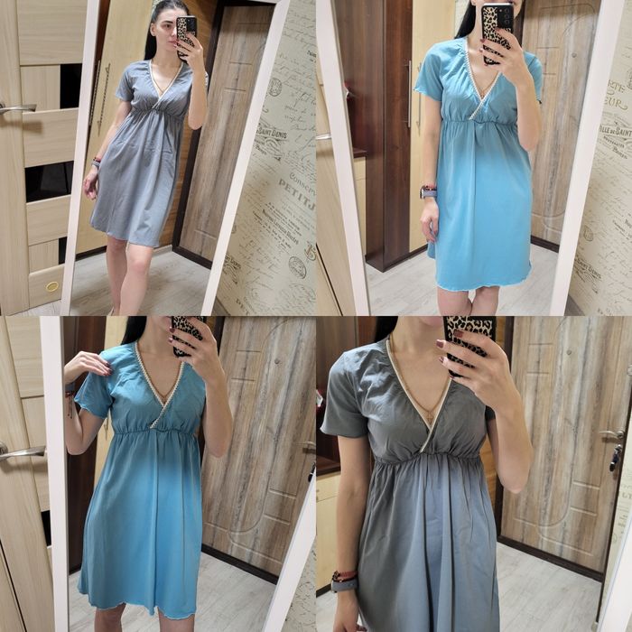 Набір на пологи. Сорочка для годування та халат