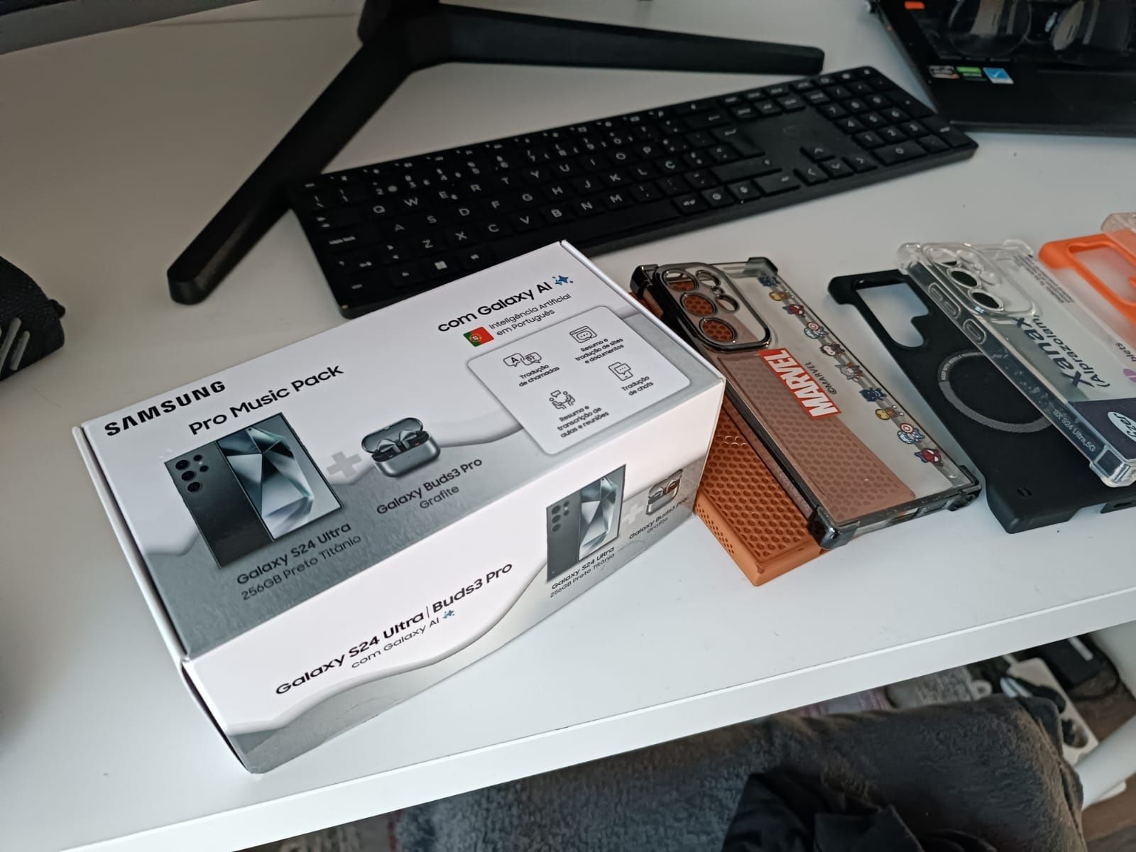 S24 ultra + buds3 pro + capas