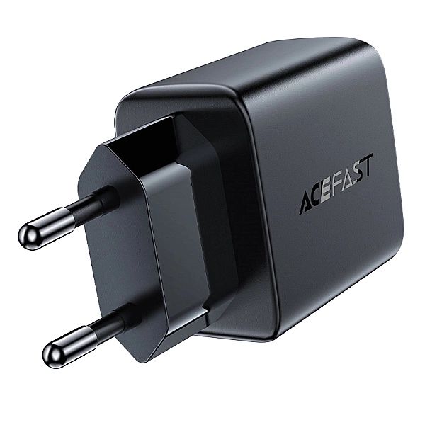 Acefast ładowarka sieciowa 2x USB 18W QC 3.0, AFC, FCP czarny (A33 bla