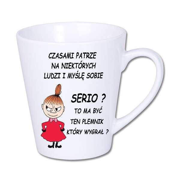 Kubek z nadrukiem Mała Mi,  Śmieszne, BI-LATTE1-MI-064