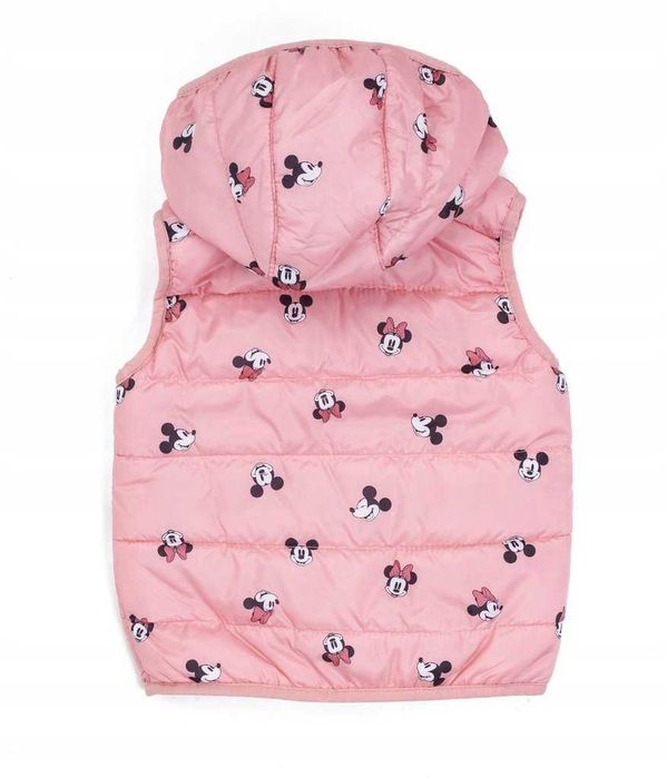 Bezrękawnik kamizelka Myszka Minnie z kapturem H&M 68