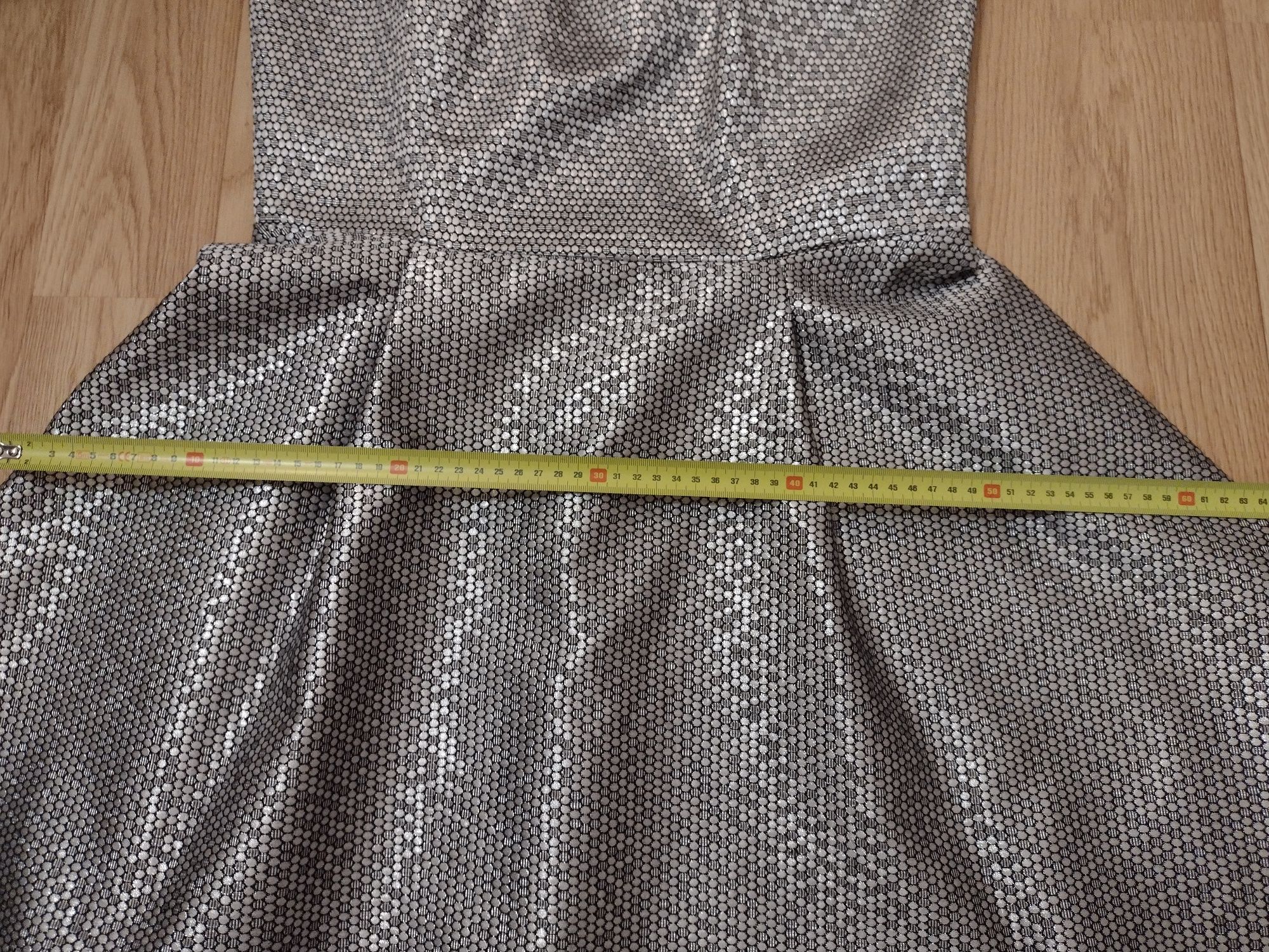 Sukienka sylwester srebrna rozmiar 40