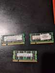 3x RAM 1gb DDR2 667Mhz portátil