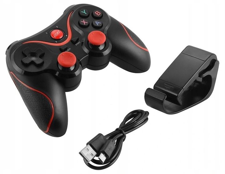 Bezprzewodowy Gamepad Pad Do Telefonu Android Ios Tv Box Pc Z Uchwytem